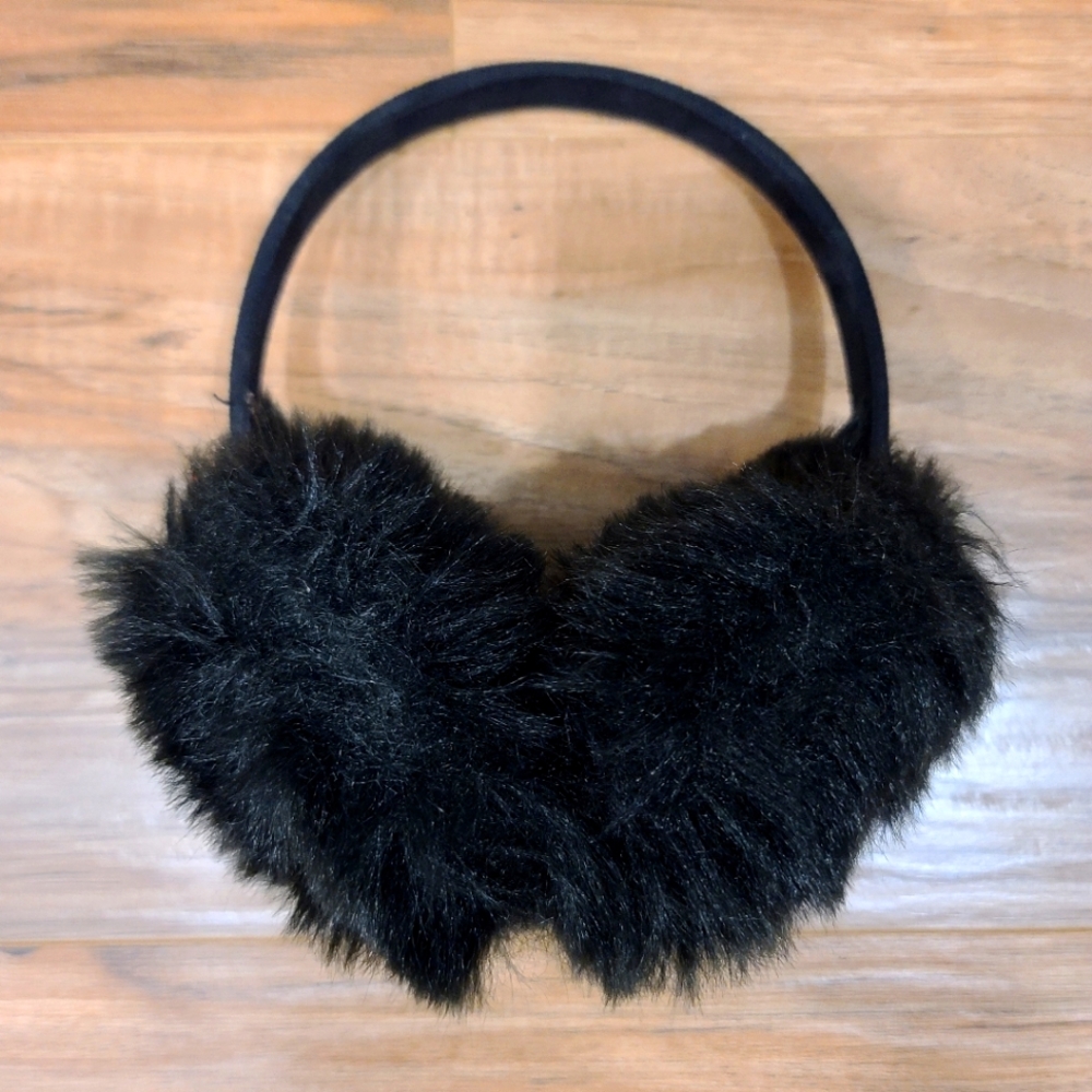 (SOLD) Large faux fur ear muffs